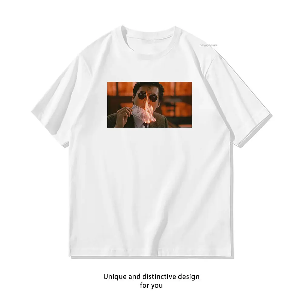 Chow Yun-Fat T-Shirt für Damen und Herren, lässig, Baumwolle, Grafik-T-Shirts, Oberteile für Erwachsene, kurzärmelig, atmungsaktiv, Ropa de Hombre