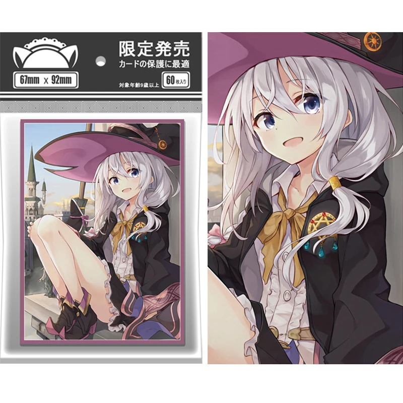 

60pcs/set Wandering Witch: The Journey of Elaina Card Sleeve PTCG Anime Game Collection Card Protective Cover Gift Toys 67X92Mm