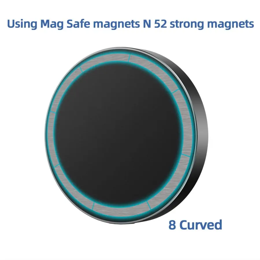 Universeller magnetischer Stativadapter mit 1/4 Schraubenlochhalterung, Handy-Ringhalter für MagSafe für iPhone 15, Handyhalterung – Detail 8