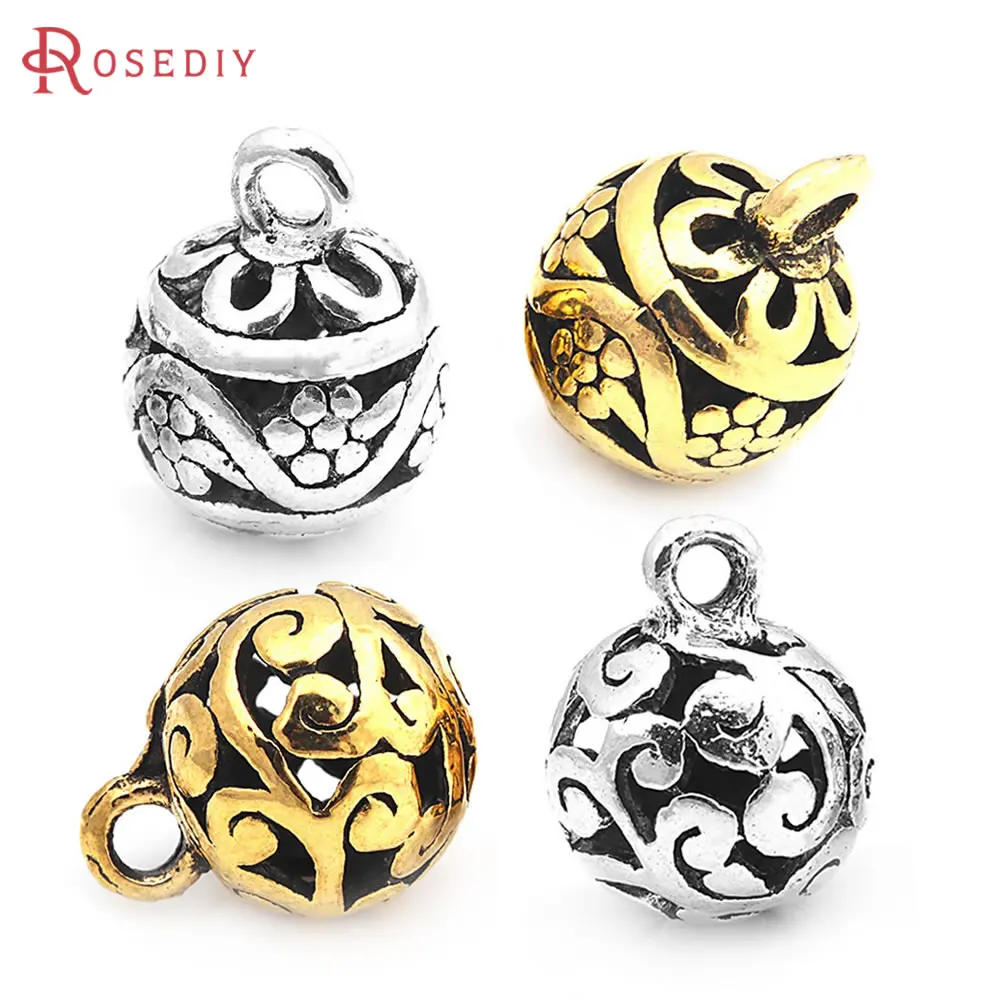 Antique Bronze Vintage Style Zinc Alloy Lanterns Ball Shape Charms Pendants Jewelry Making Supplies Diy Findings Accessories image 5