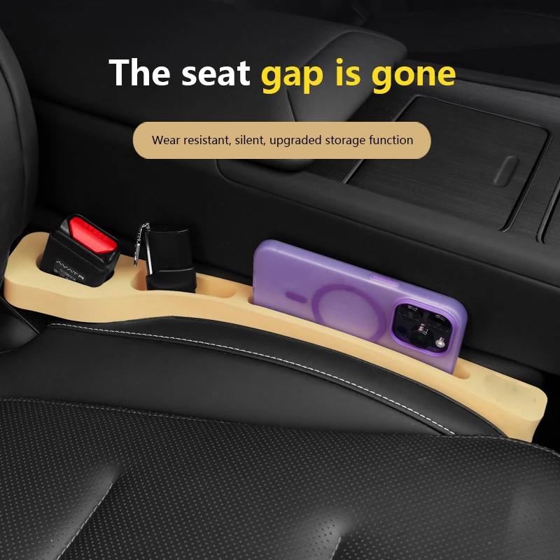 2Pcs/Pair Car Seat Gap Plug Strip Side Seam Universal Car Gap Filler Leak Proof Seat Gap Storage Organizer Interior Decoration