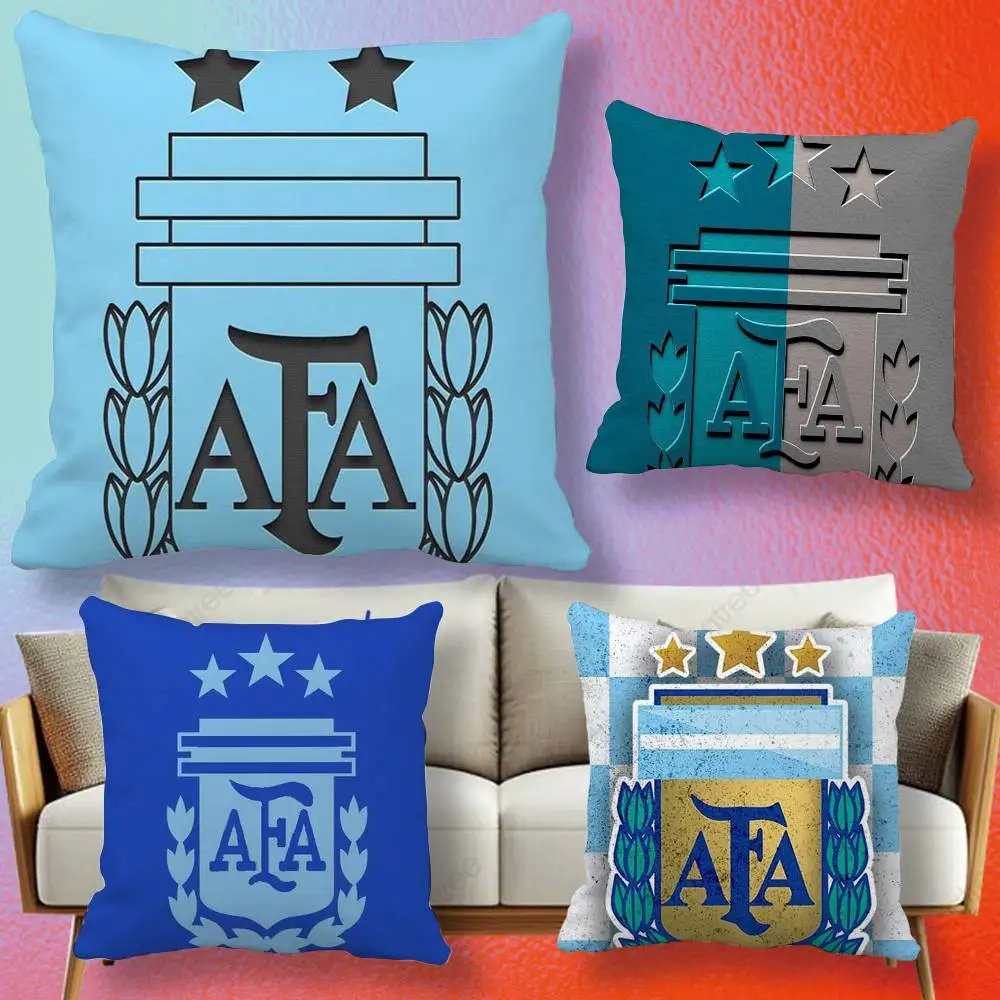 Argentina Football Support Flag  Double-sided printed pillow cover Solid color minimalist pillowcase, fits all bedroom styles