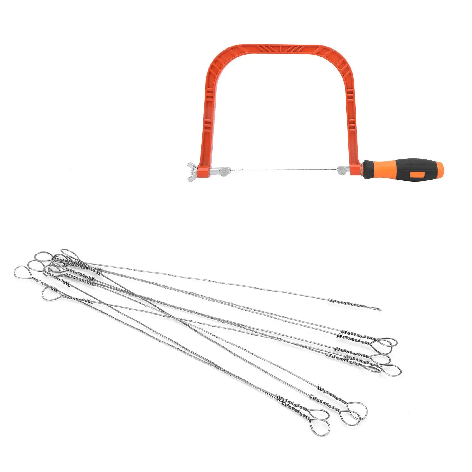 High Carbon Steel Mini Wire Saw Blades Set 150mm 10Pcs Cutting Tool for Woodwork DIY Projects