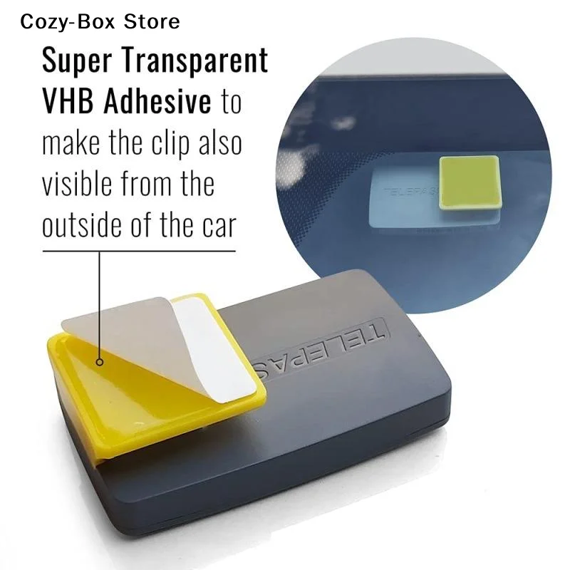 [ZY]Electronic Toll Pass Clip Detachable Windscreen Toll Pass Holder Clip For Car Electronic Toll Pass Support Women Men Enjoy