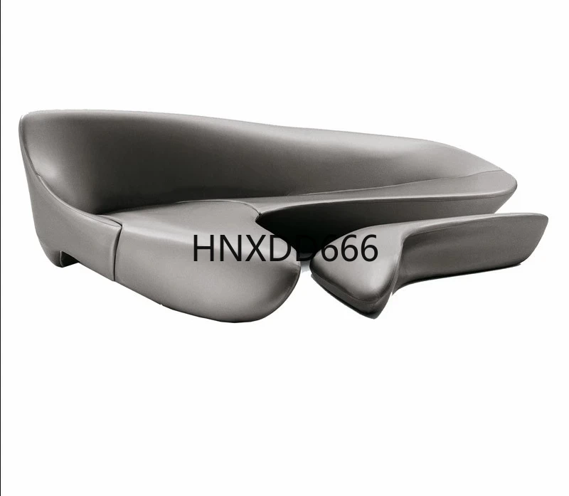 

Fiberglass Zaha Moon Sofa 7-shaped corner curved sofa