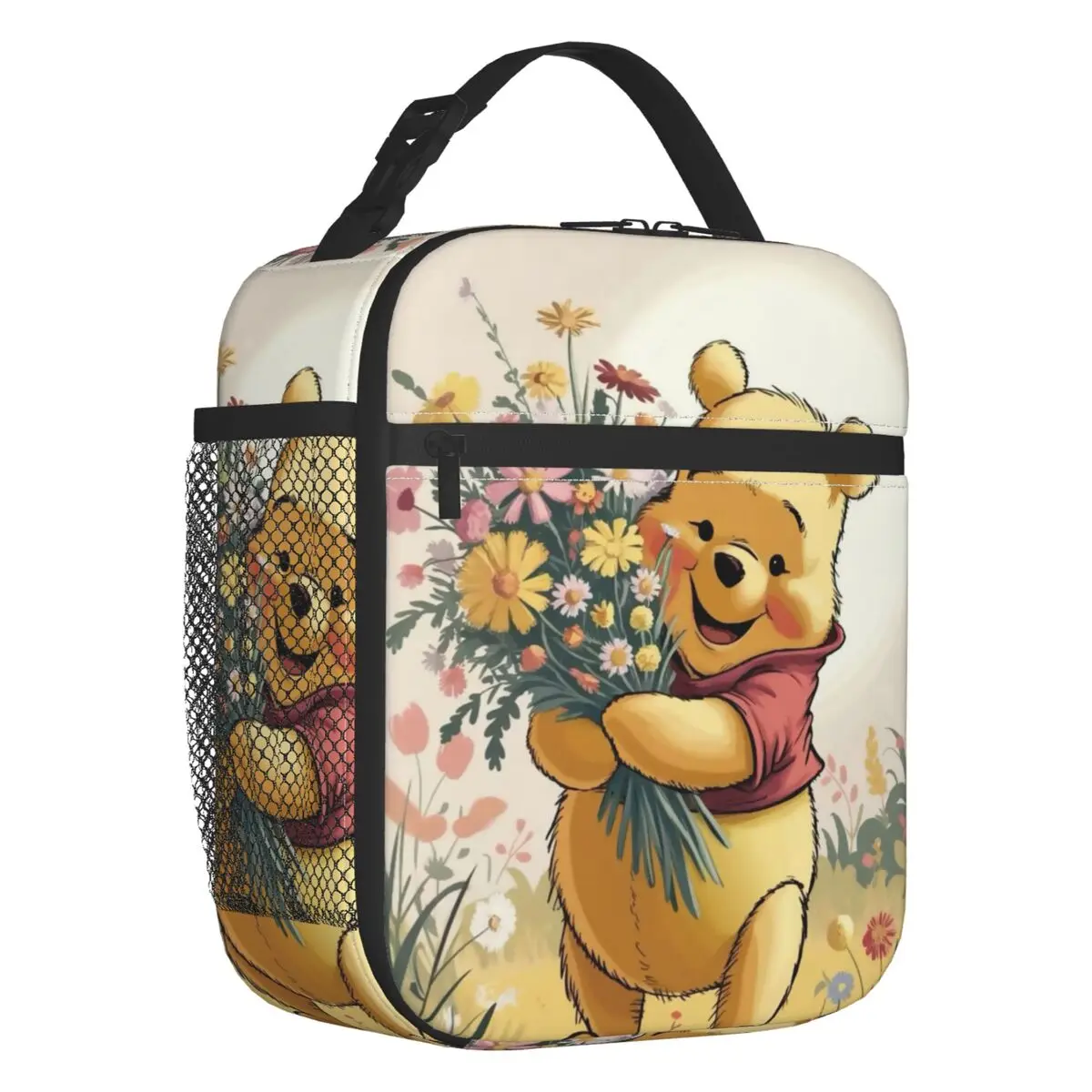 

Winnie Pooh Resuable Lunch Box Waterproof Classical Print Animal Thermal Cooler Food Insulated Lunch Bag School Children Student