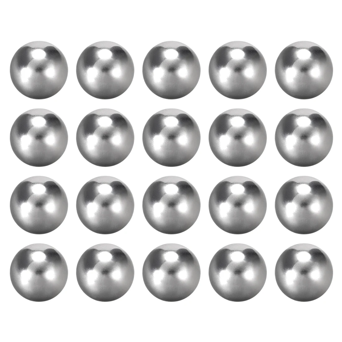 Uxcell 1-20szt Stalowe kulki łożyskowe 13mm 16mm 17mm 18mm 19mm 25mm 30mm 35mm 40mm G10 Różne średnicy Precyzyjna stal chromowana Kulka — zdjęcie 7