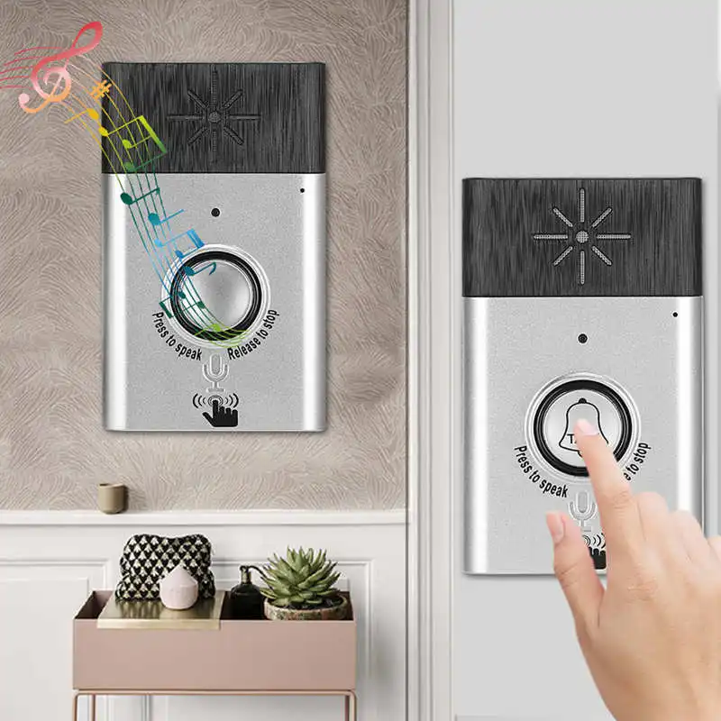 Voz sem fio inteligente 2-way interfone campainha sistema de controle de acesso segurança em casa quente