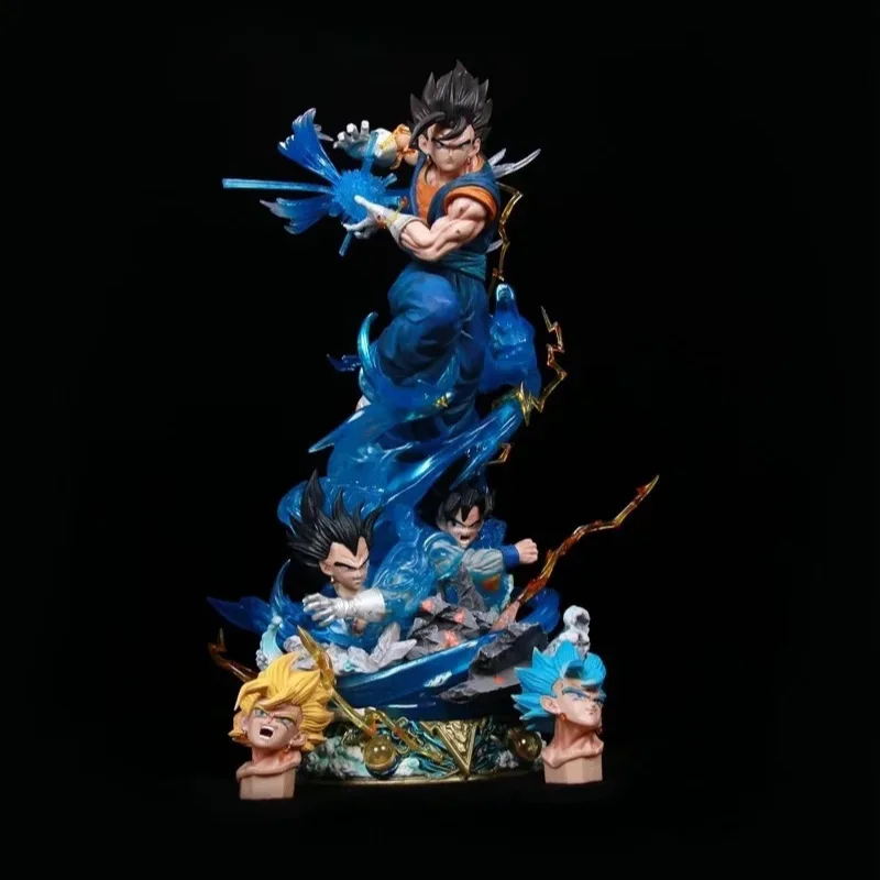 

Фигурка Dragon Ball Vegito: серия LS с 3 сменными головками и подсветкой, аниме-коллекционная модель, статуя для дисплея