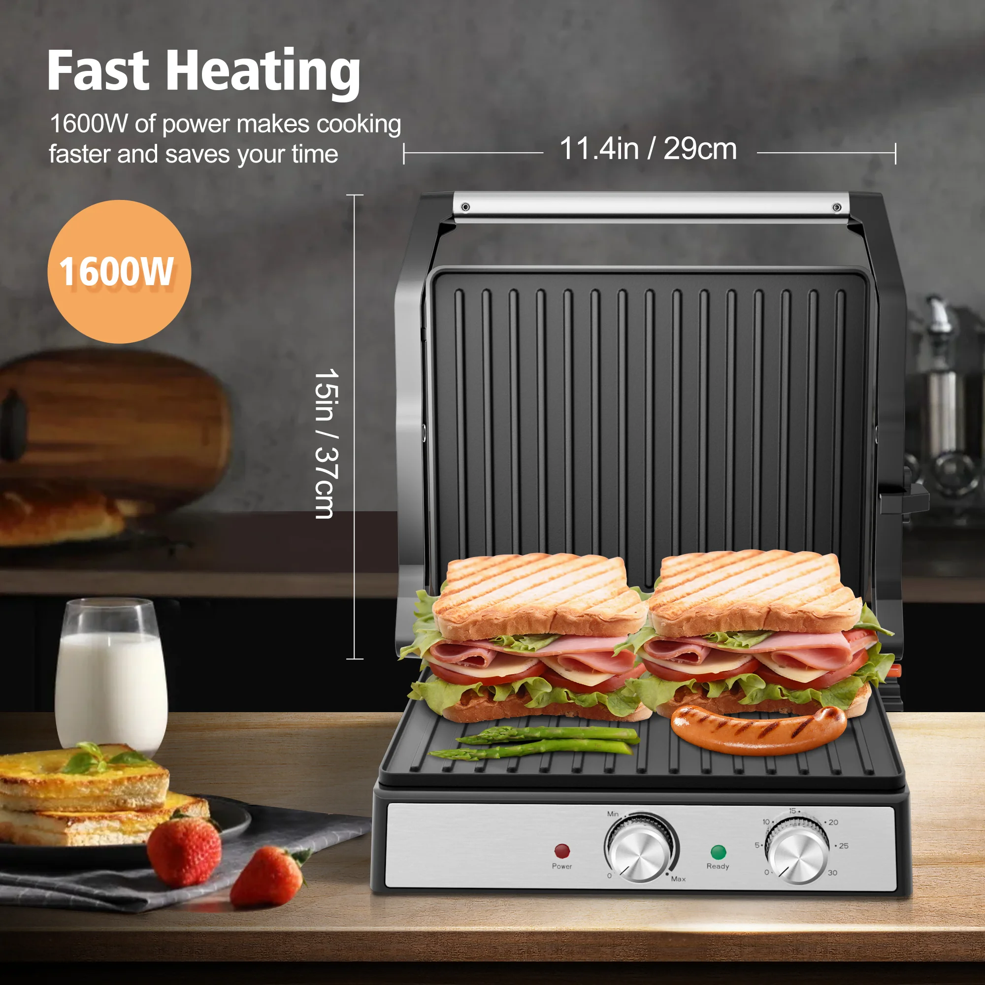 Electric Panini Press Sandwich - Sandwich Press Panini ulasan dan harga