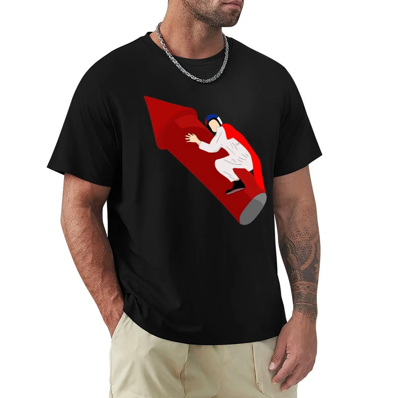 Jackass - Big Red Rocket T-Shirt Soft Cotton Print T-Shirt