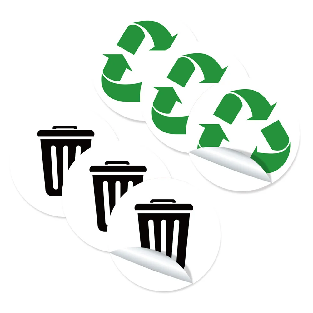 

Garbage Classification Label Sheets PVC Trash Can Decals Waterproof Wear Resistant Reminding Stickers Easy Attach