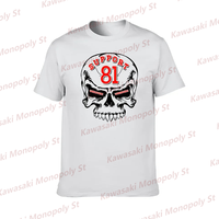 2024 New Support 81 Hells Angels Men Summer T-Shirt Letter Skull Print Solid Color Cotton Fashion Casual Top Kid/Adult Streetwea