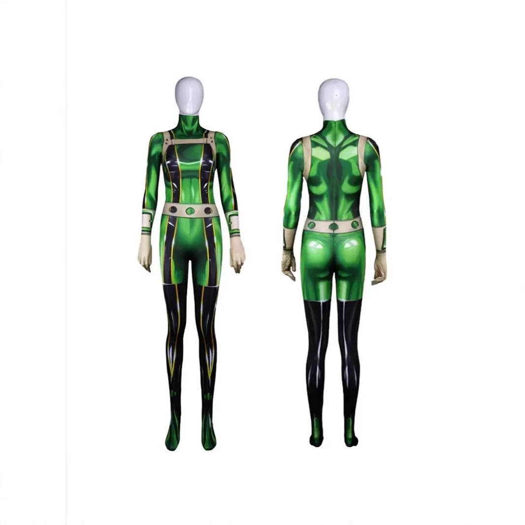 My Hero Academia Frog Blowing Meiyu All Mateli Ri Ochako One-piece Bodysuit Anime Cos Costume