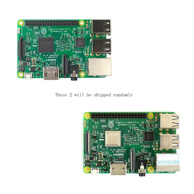 Carte de développement Raspberry Pi 3 modèle B, RPi 3B, Mini PC 10/100, Port Ethernet, Stérilisation 11n, WiFi, Alfred, Bluetooth 4.1