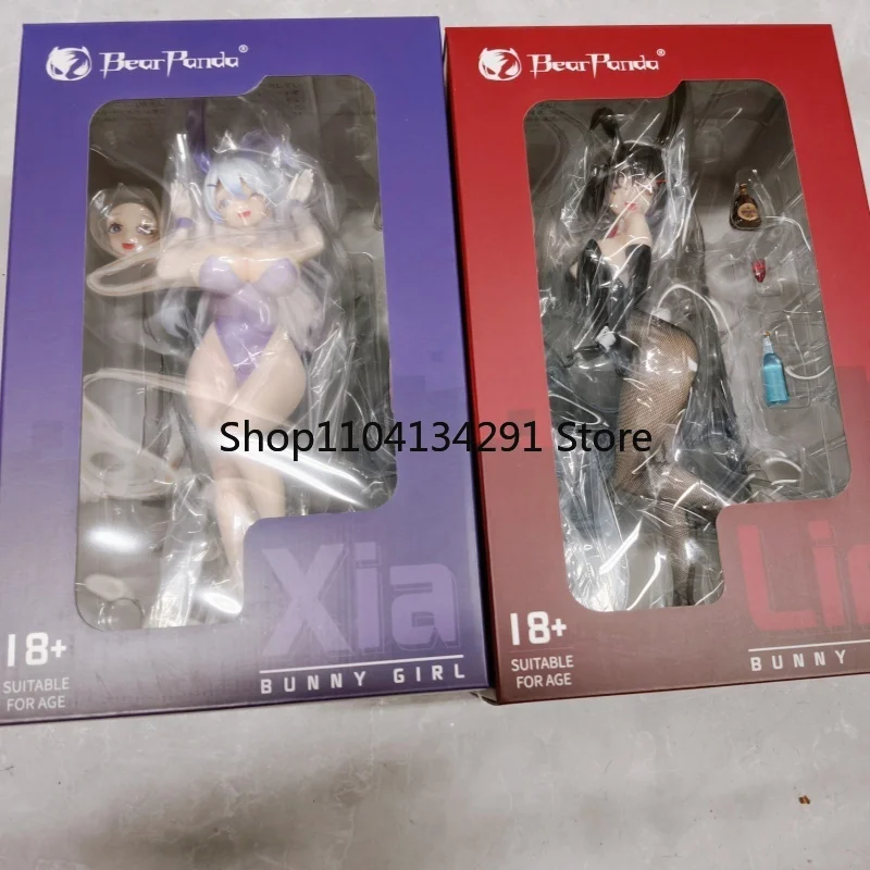 Origina Bearpanda Bunny Girl Asanagi Lin Xia Temperaturfarbe & 3D Crystal Eye & kreative Szenenmodelle Anime Spielzeug Geburtstagsgeschenke