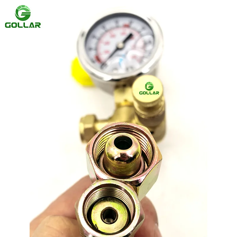 Nitrogen Inflation Pressure Test Gauge Kit For Excavator Rock Breaker Hammer