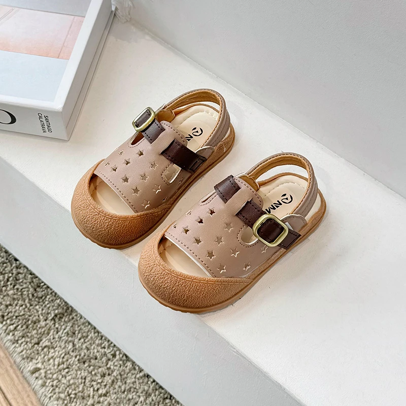 Summer Children Barefoot Shoes for Baby Girls Boys Sandals Cut-out Kids Beach Sandals Soft Sole Anti Slip Infant Toddler Shoes