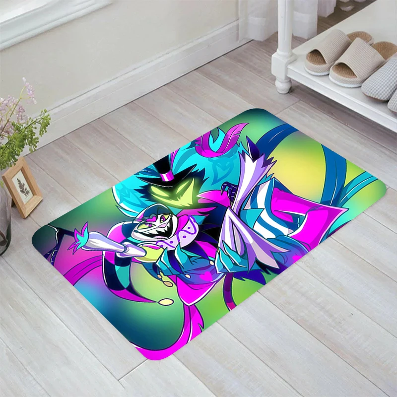 H-Helluva Boss Cartoon Floor Mat Kitchen Carpet Rugs Room Mats Carpets Home Doormat Entrance Door Balcony Foot Rug Bathroom Bath