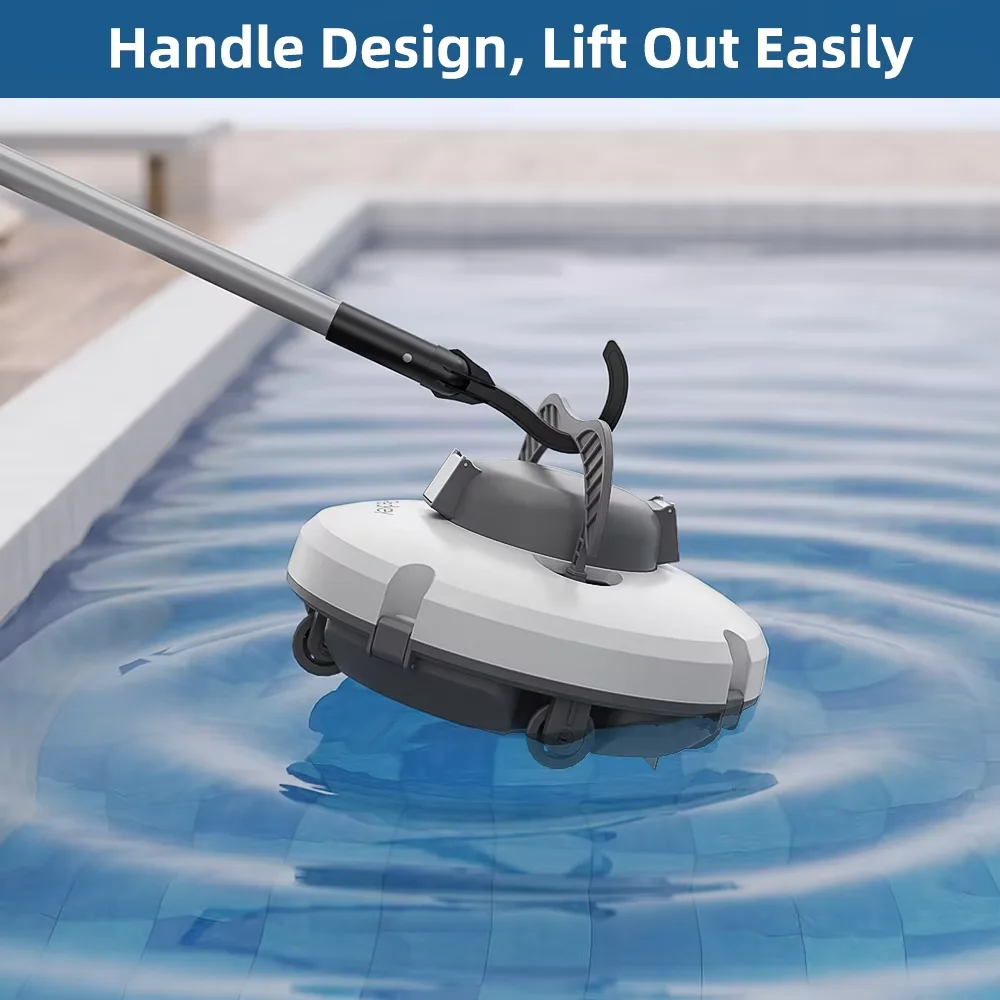 Redkey S100 Robot Pool Cleaner Cordless 28W 5200mAh 130-Min 180μm Filtration Auto-Cleaning Pool Vacuum Cleaner IPX8 Waterproof