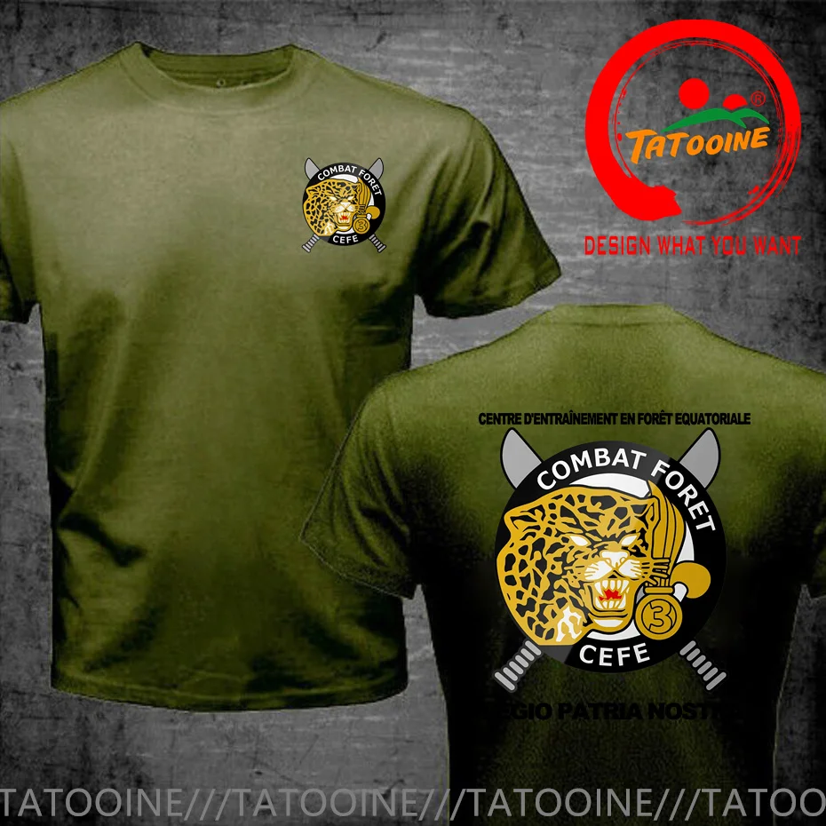 French Foreign Legion 3REI / CEFE Etrangere Jungle Warfare Training T-Shirt France Special Army Short Sleeve O-Neck Mens T Shirt