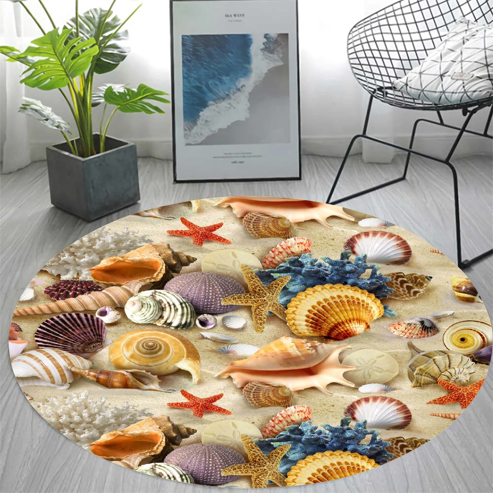 CLOOCL Fashion Round Carpet Dazzling Pink Pearl Pattern 3D Printed Rug Living Room Bedroom Floor Mat Home Decor Drop Shipping