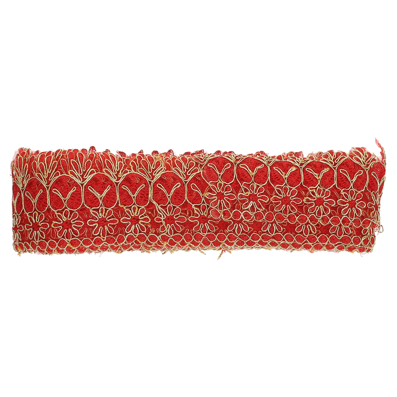 

Polyester Embroidery Lace Curtains DIY Trim Fashion Clothing Wedding Dress Fringe Craft Sewing Supplies Elastic B