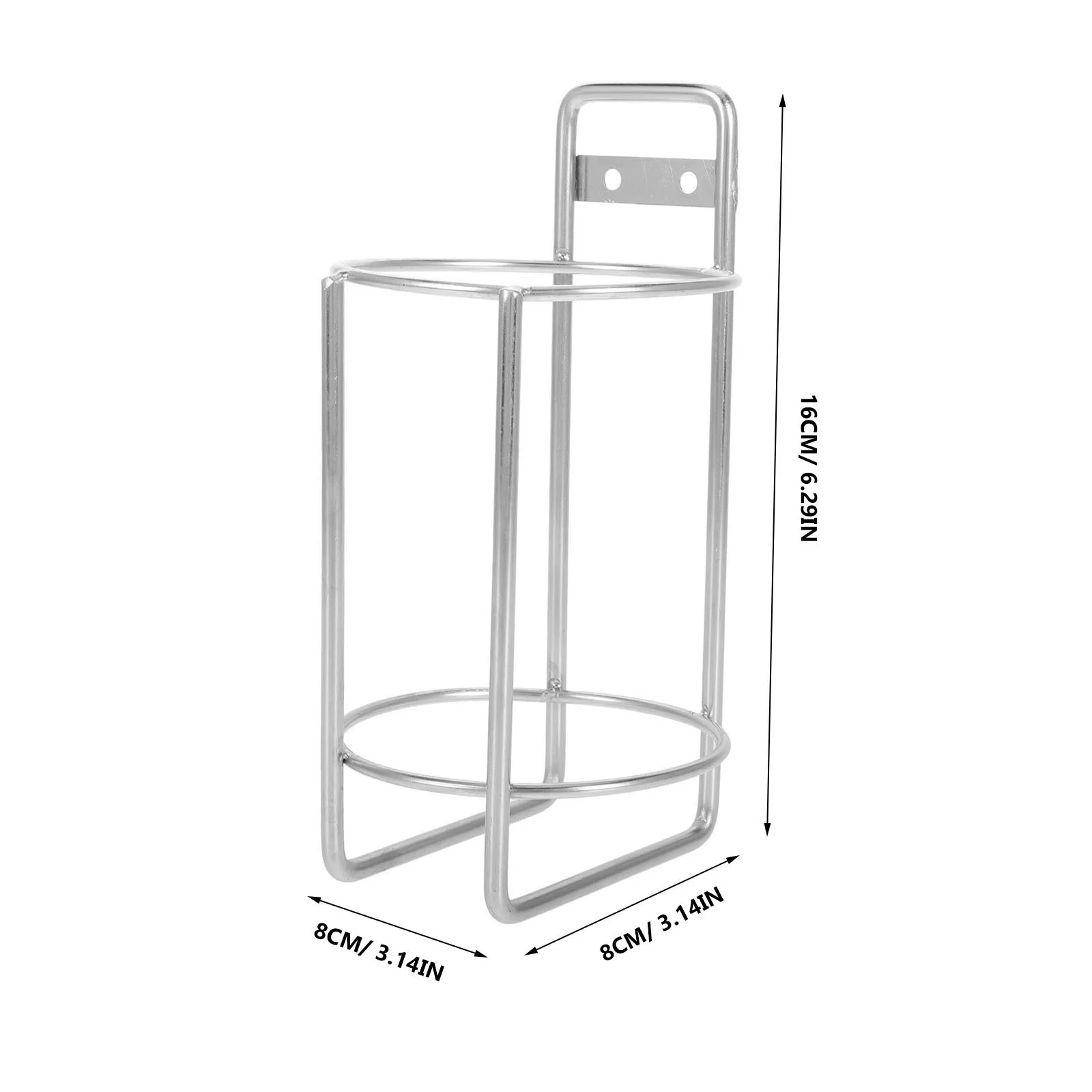 حامل أكواب مثبت على الحائط من الفولاذ المقاوم للصدأ، رف منظم لزجاجة المياه المستقرة لزجاجة محطة عمل الموظفين في ورشة عمل المكتب