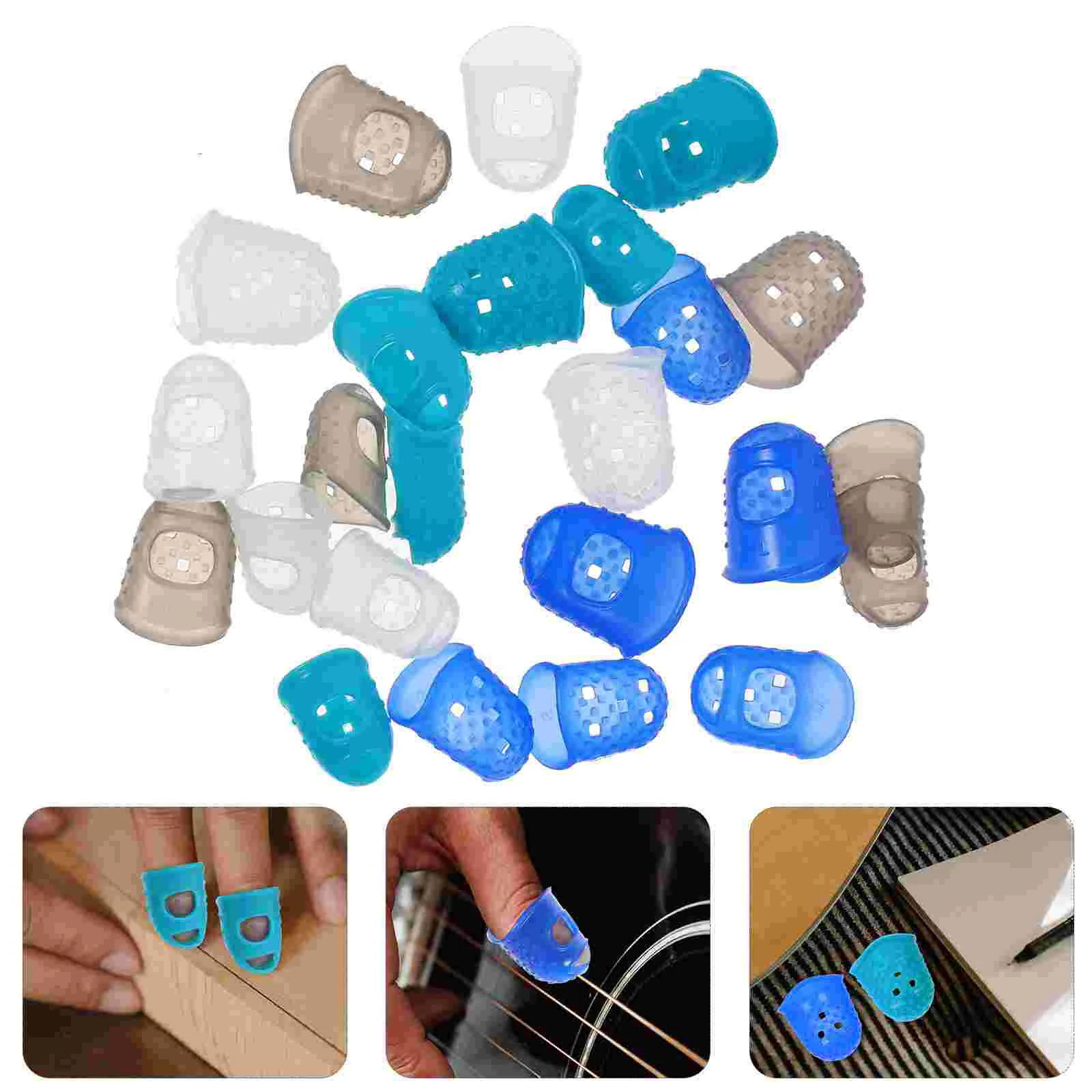 Widget Cutting Desktop Sand Rake Finger Cots for Paperwork Tip Covers Typing Rock Glassware