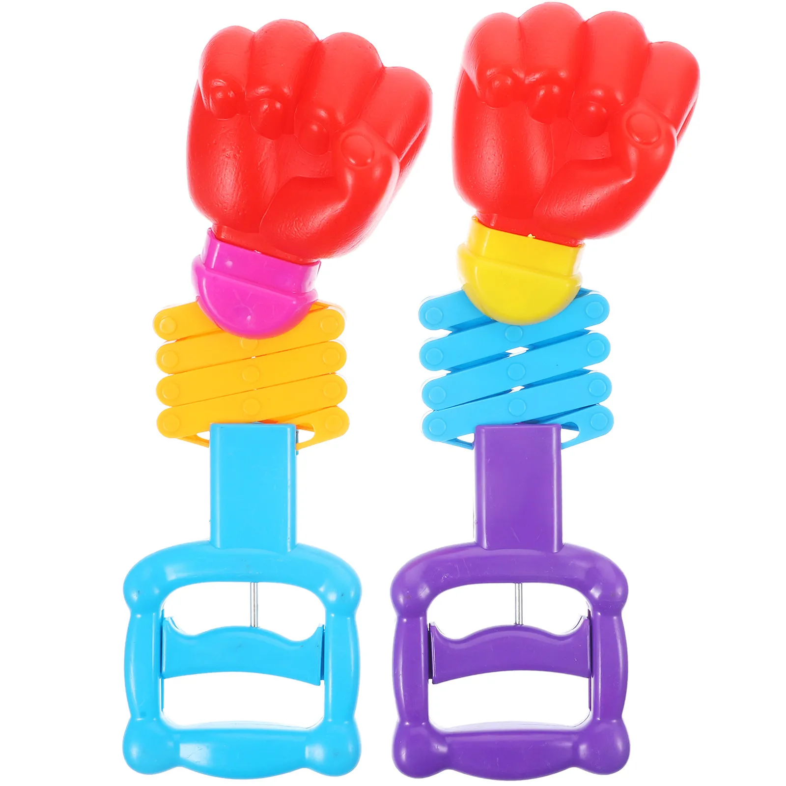

2Pcs Extendable Spring Fists Novelty Item for Kids Laughter Stimulation and Hands on Fidget Activity Indoor Amusement