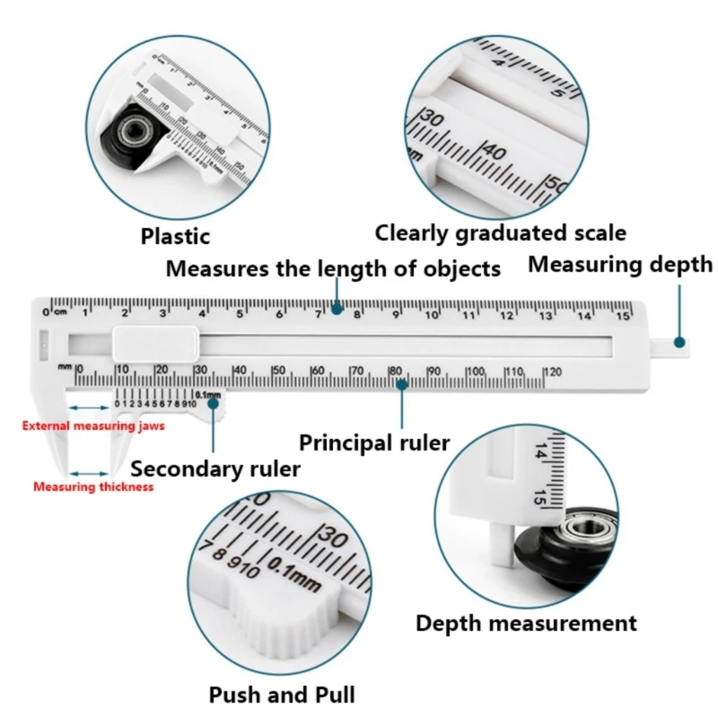 Vernier Caliper 0-120 มม.0-150 มม.เครื่องมือวัดคู่ไมโครมิเตอร์ Dropsale