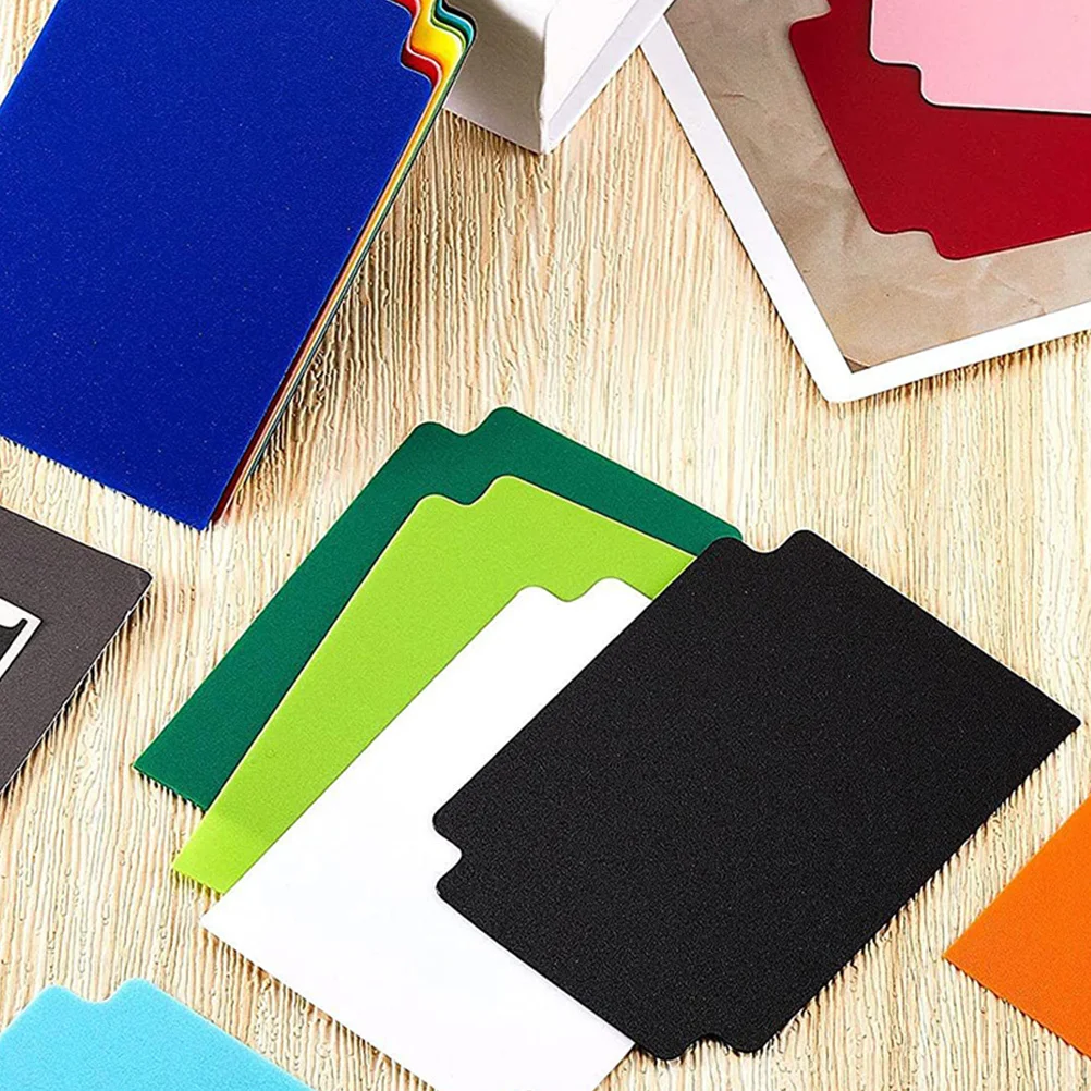 

24Pcs Multicolor Plastic Card Dividers Frosted Durable Trading Card Separator for Sports Cards Organizing Accessories