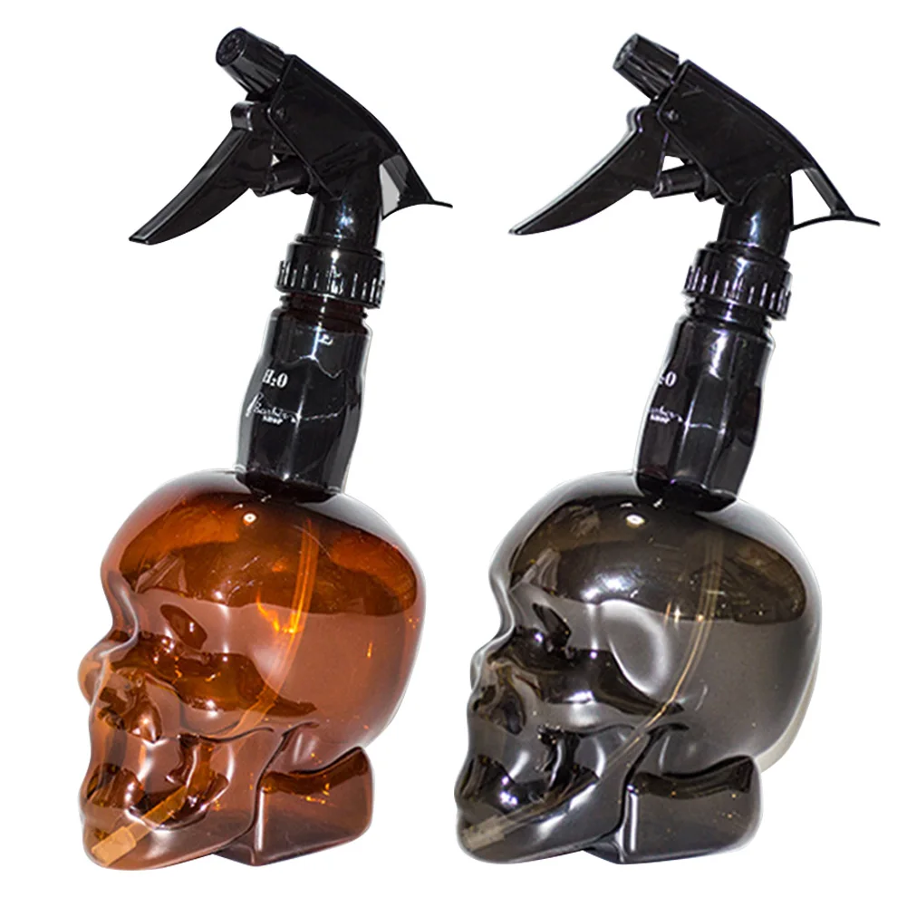 

500ml Skull Shape Hairdressing Spray Bottle Hair Styling Water Mist Sprayer Tool