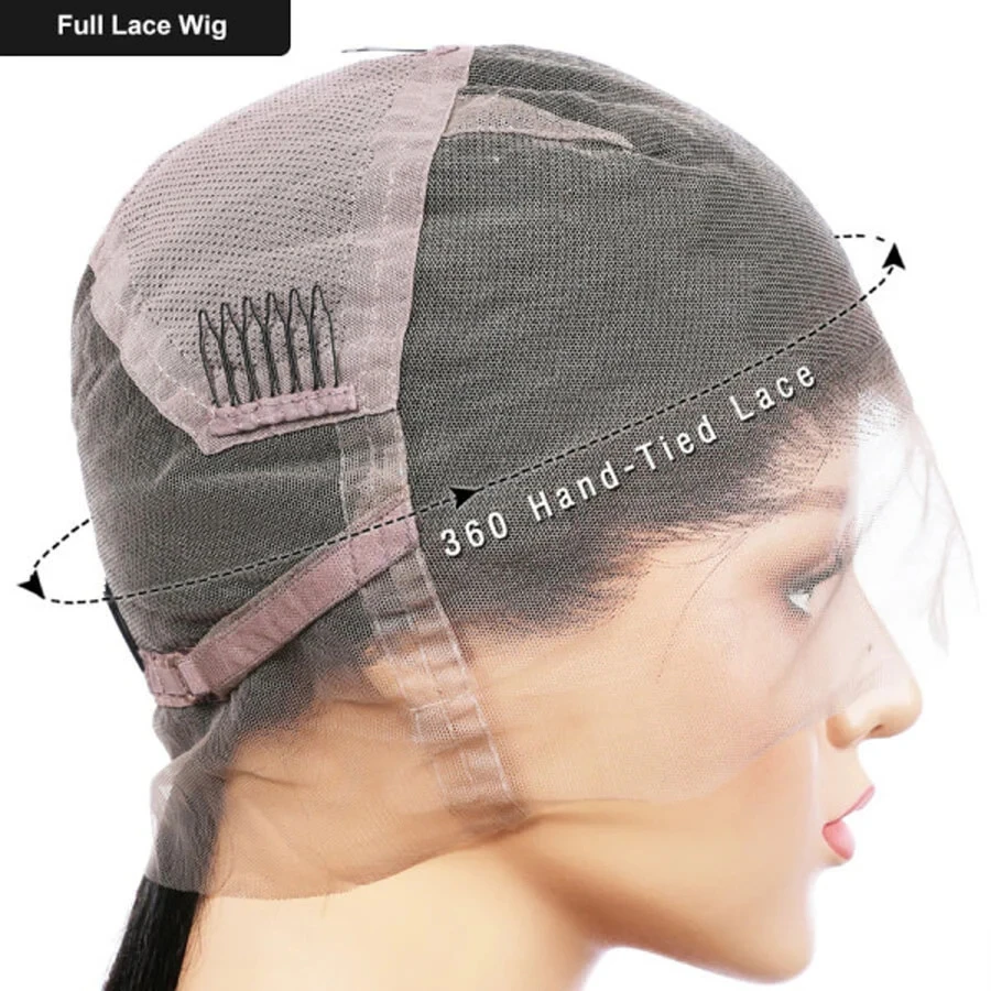 16-24 Inch 180% Density Full Lace Human Hair Wigs Vietnamese Hair Part Anyway Full Frontal Lace Wig 12A Grade Virgin Hair