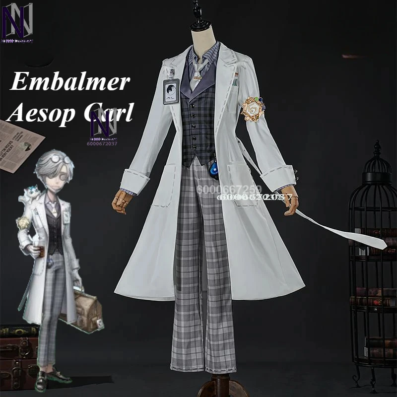 

Identity V Embalmer Aesop Carl Cosplay Costume - Gorgeous Handsome Game Uniform: Role Play Outfit for Halloween Party