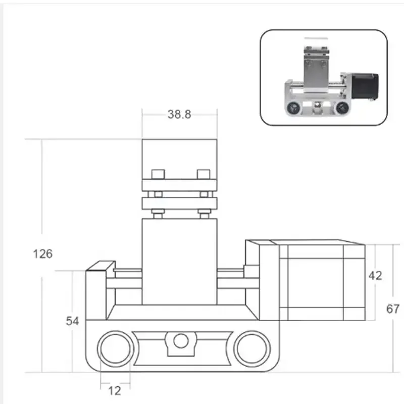 Actualización del eje Z CNC 3018 con soporte de husillo de 52mm, piezas de máquina de grabado CNC 3018 MAX, accesorios CNC