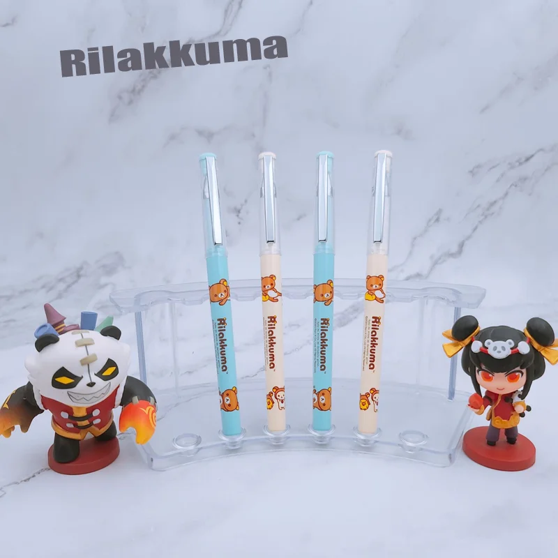 2Pcs AIHAO GP1150 Rilakkuma Neutral Pen 0.5mm Black Ink Signature Pen Student Examination Water Pen Gel Pen Office Supplies