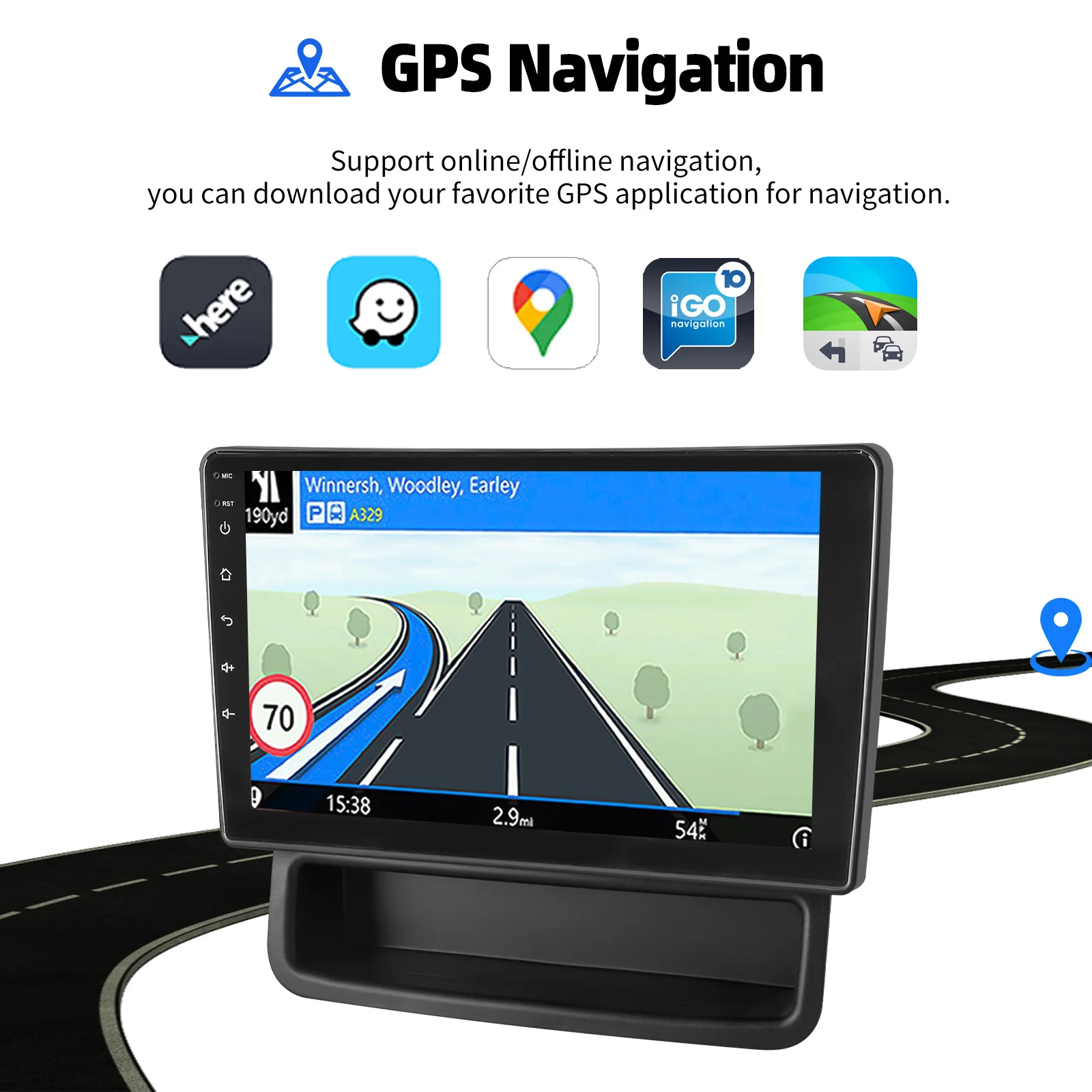 ESSGOO Android 15 10.1 Zoll IPS Touchscreen Für Opel Vivaro A Renault Trafic 2 Apple Carplay Autoradio GPS Navigation WIFI Lenkradfernbedienung RDS FM Bluetooth USB Spiegel Link ASP Sound Canbus Geteilter Bildschirm – Detail 9