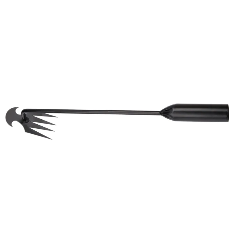 A2UD Professional Gardens Weeding Hand Tool 4 Sharped Teeth Steel Weeds Puller Remover Hand Weeder Lightweighted 30/40/50cm