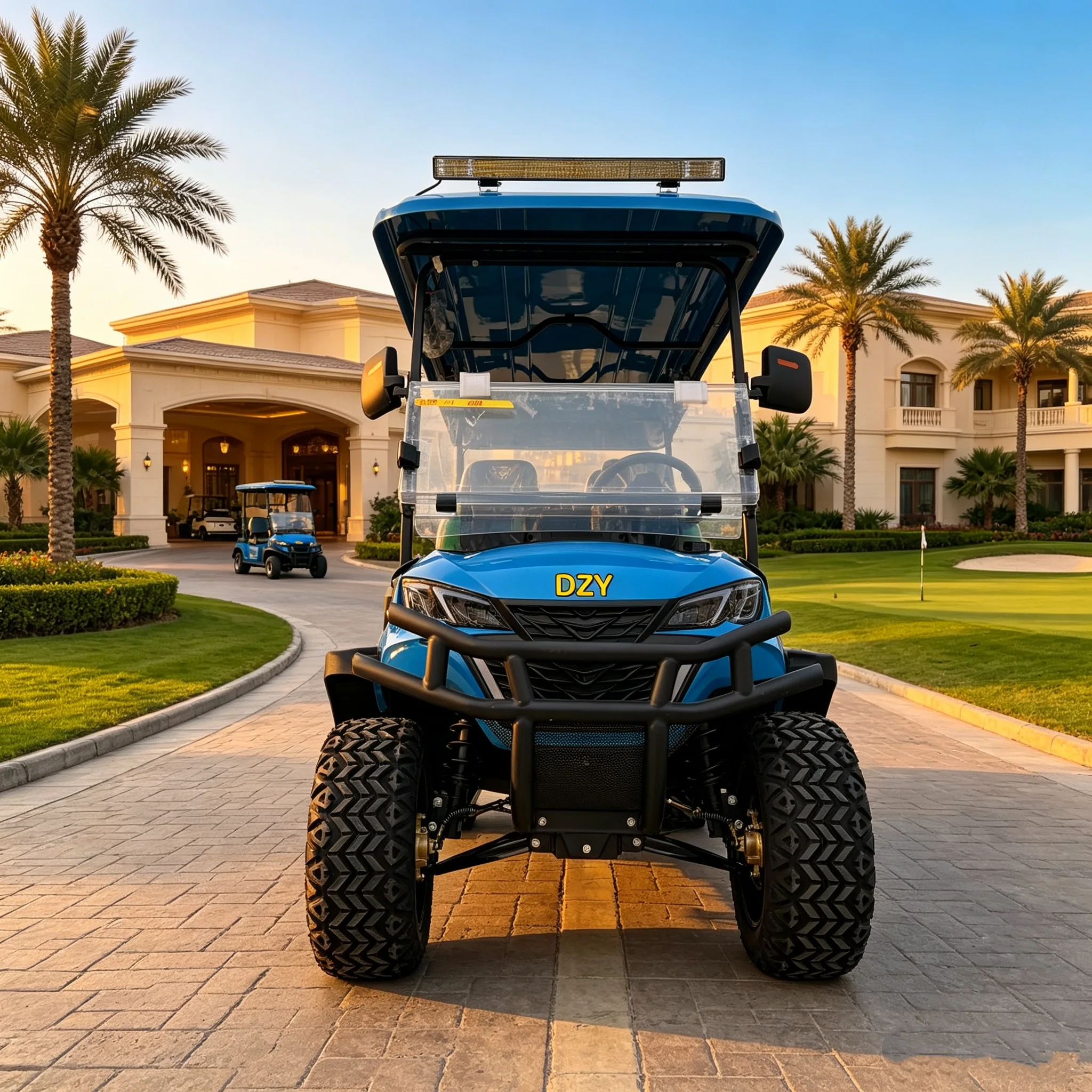Wholesale 48v Mini Electric Golf Cart 2 + 2 Seat Car Electric Vehicle Customizable Electric Cart Brand Name  golf cart 6 seater