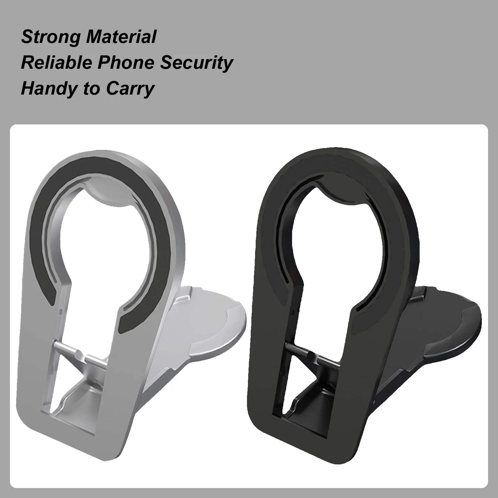 Магнитное кольцо для телефона, двухсторонняя подставка для мобильного телефона, тонкое складное портативное кольцо для телефона с металлическими поверхностями, транспортные средства для путешествий, дома, спортзала