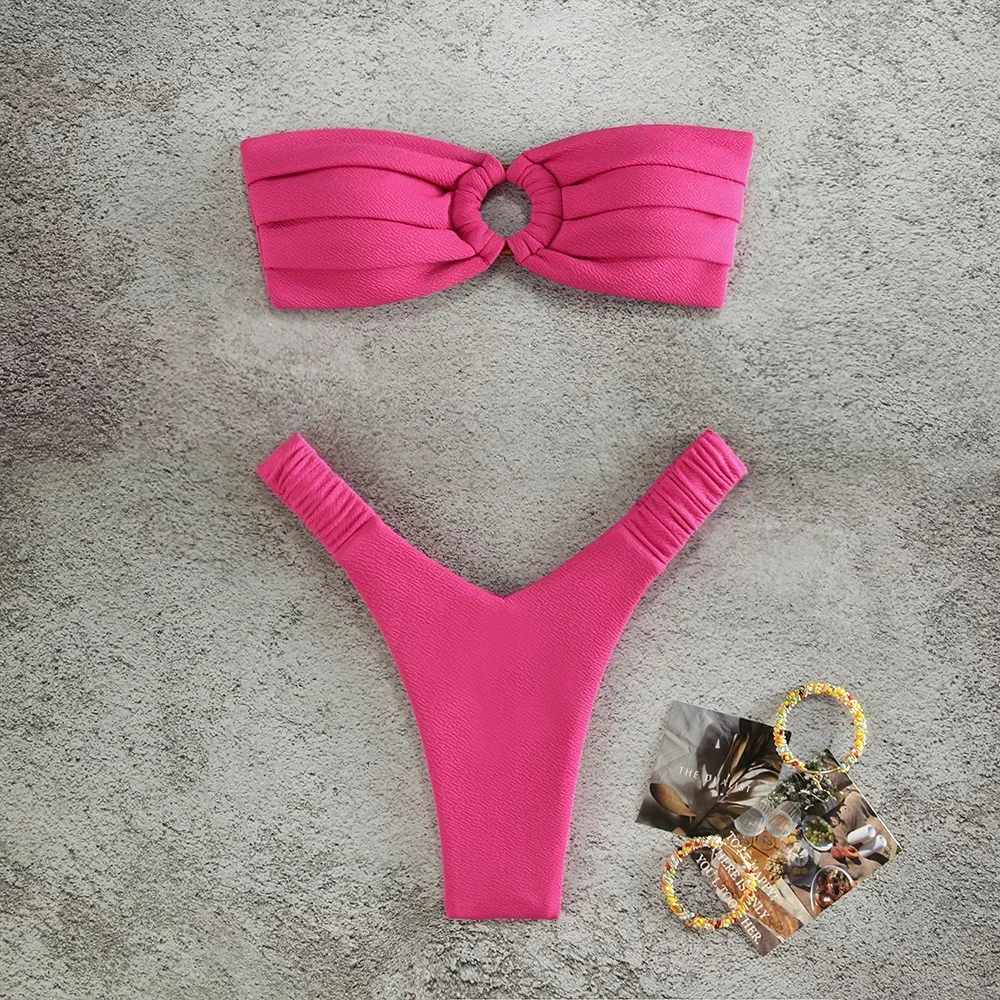 Micro Bikini Push Up Costumi da bagno donna 2024 Costumi da bagno femminili sexy Bikini brasiliano Perizoma Biquini Costumi da bagno Costumi da bagno solidi