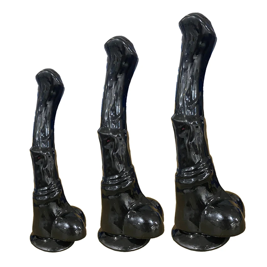 Huge Horse Dildos With Suction Cup Monster Penis Butt Plug Soft Anal Toys Masturbator Supplies Lesbian Buttplug Gay Sex Tools 18