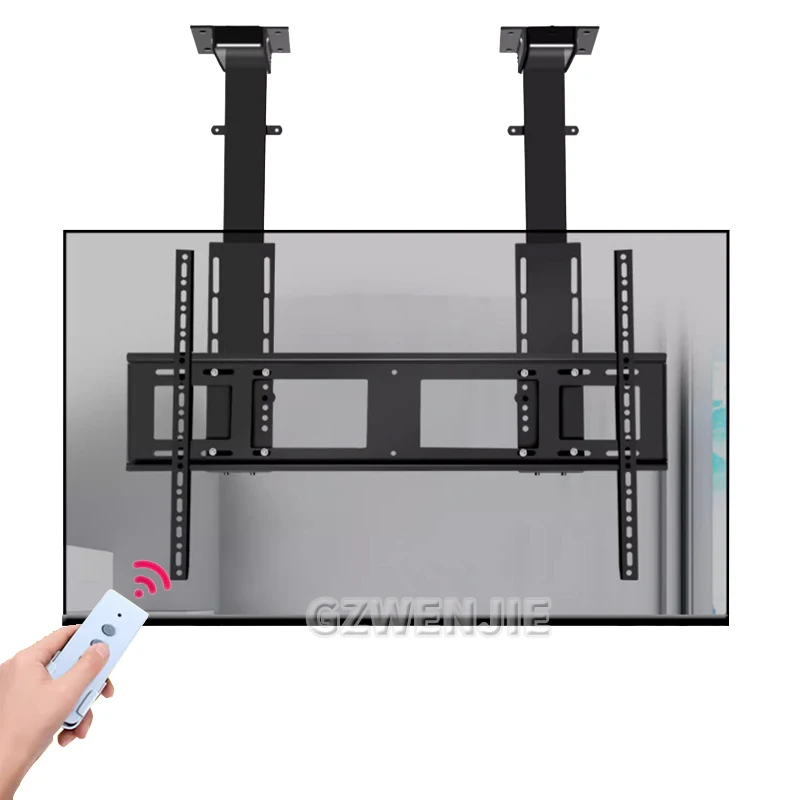 55-120Inch TV Mount Monitor Holder Universal Low Profile Flat TV Wall Mount Adjustable TV Rack with Level for LCD LED TV Screen