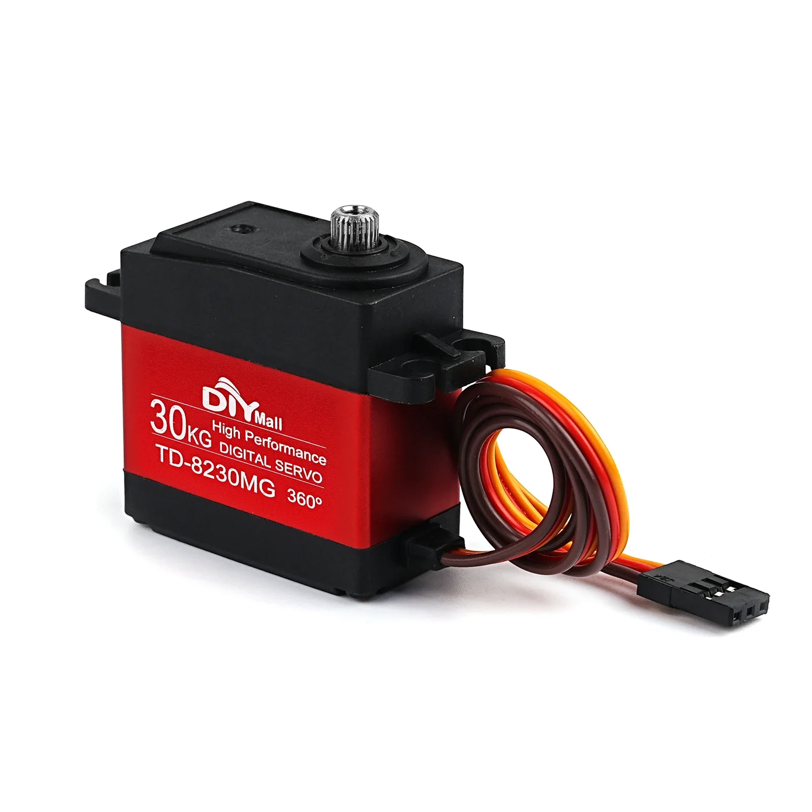 Servo numérique TD-8230MG 30KG |   360 °   Engrenage métallique à rotation continue |   4,8-8,4 V couple élevé pour robot/voiture/avion RC