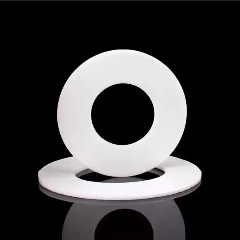 PTFE Gasket Flat Washer Thickness 0.2-1mm ID 2mm~20mm Resistant to High&Low Temperature Anti-aging For Flange
