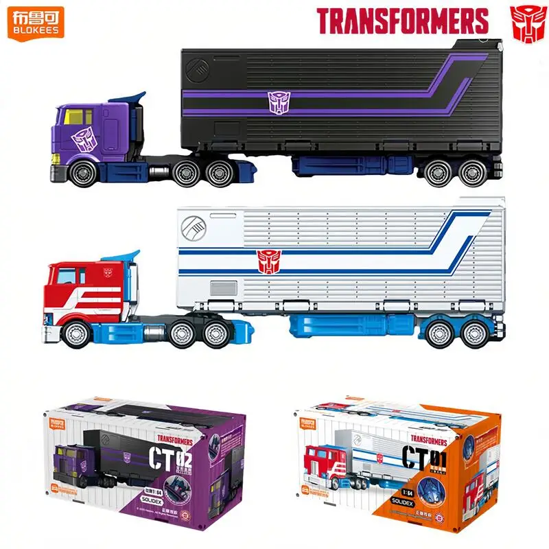 Original BLOKEES Transformers Optimus Prime SG Optimus Prime CT01-CT02 1:64 Action Figure Car Collection Toys Model Gift
