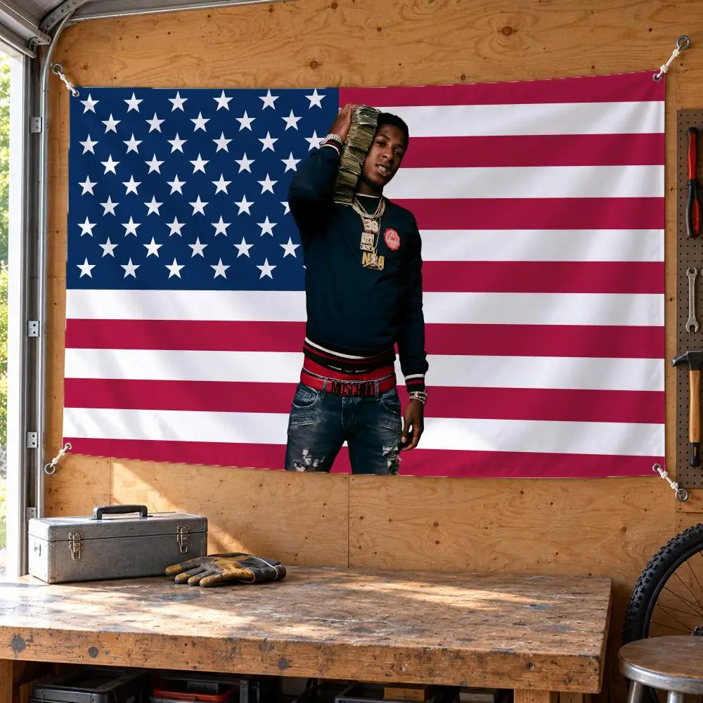 Rapper Y-YoungBoy Never Broke Again Flags Wall Hanging Banner Background Art Print for Bedroom Living Room Outdoor Decor