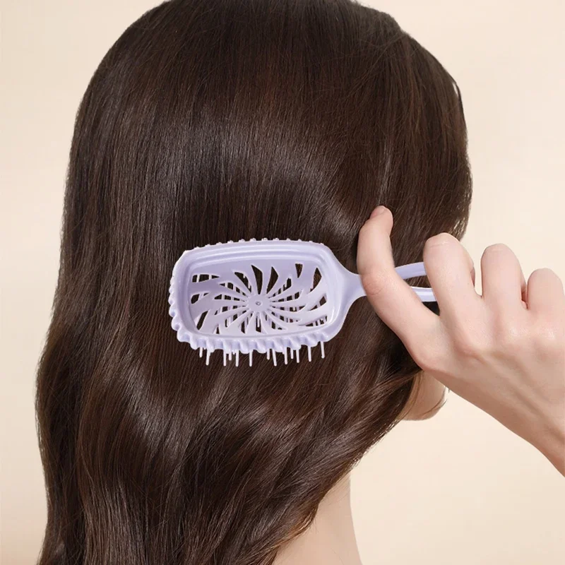 Detanglering Brush Hair Effortless Brush for Wet and Dry Hair Salon Curl Defining Brush for Natural Hair, Anti Static Hair Comb view 4