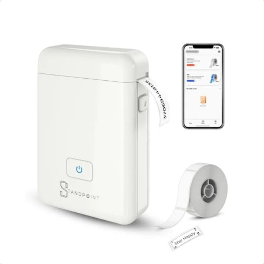 

Label Maker hine со лентой: Портативный Bluetooth-термопринтер для этикеток HP2 для легкой организации Wirel Inkl Высокое разрешение для Ho
